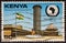Kenya - circa 1981: A Kenyan postage stamp depicts Kenyatta conference centre. 18 th OAU Sammit Nairobi. irca 1981.