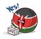 Kenya country ball voting yes