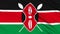 Kenya flag.