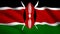 Kenya flag Motion video waving in wind. Flag Closeup 1080p HD  footage