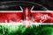 Kenya flag, stock market, exchange economy and Trade, oil production, container ship in export and import business and logistics