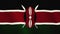 Kenya flag waving animation. Full Screen. Symbol of the country.