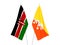 Kenya and Kingdom of Bhutan flags