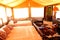 Kenya: A luxury safari tent for the accomodation of wildlife tourists