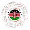 Kenya national day badge.