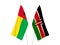 Kenya and Republic of Guinea Bissau flags