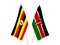 Kenya and Uganda flags