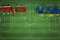 Kenya vs Curacao Soccer Match, national colors, national flags, soccer field, football game, Copy space