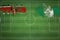 Kenya vs Nigeria Soccer Match, national colors, national flags, soccer field, football game, Copy space
