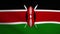 Kenya Waving Flag Background Animation. Looping seamless 3D animation. Motion Graphic