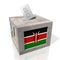 Kenya - wooden ballot box - voting concept