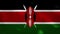 Kenyan dense flag fabric wavers, background loop