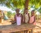 Kenyan Giriama farmer mother with two children