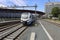 Keolis Blauwnet Stadler Flirt local commuter sprinter train at the railway station of Zwolle