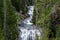 Kepler Cascade waterfall in the Firehole River, Yellowstone National Park, USA