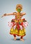 Kerala traditional folk dance ottan thullal full size vector illustration design