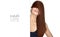Keratin hair straightening and hair care concept