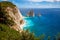 Keri cliffs in Zakynthos Zante island in Greece