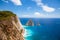 Keri cliffs in Zakynthos Zante island in Greece