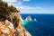 Keri cliffs in Zakynthos Zante island in Greece