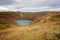 Kerid crater lake in Iceland