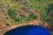 Kerid crater volcanic lake in September