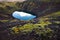 Kerid Icelandic blue volcanic crater lake