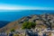 Kerkyra viewed from Mount Pantokrator at Corfu, Greece