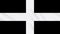 Kernow - Cornwall flag waving cloth, ideal for background, loop