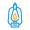 kerosene burner color icon vector illustration color