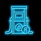 kerosene gas station neon glow icon illustration