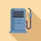 Kerosene station pump icon flat vector. Fuel energy gasoline