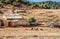 Kerrouchen, Morocco - October 15, 2013. Poor farm hous in mountains