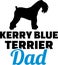 Kerry Blue Terrier dad silhouette