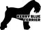 Kerry Blue Terrier silhouette real word