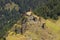 Keselo towers in Omalo village, Tusheti, Georgia. Old stones towers