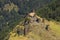 Keselo towers in Omalo village, Tusheti, Georgia. Old stones towers