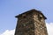 Keselo towers in Omalo village, Tusheti, Georgia. Old stones towers