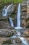 Kesselbach waterfall on Kesselberg mountain