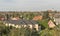 Keszthely morning cityscape in Hungary. Typical hungarian building and houses.