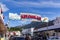 Ketchikan, AK / USA - Sept. 15, 2012: A view of the iconic Ketchikan welcome arch