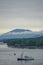 Ketchikan, Alaska: A fishing boat cruises along the Tongass Narrows