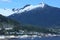 Ketchikan, Alaska, skyline with mountain