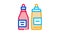 ketchup and mayonnaise sauce bottles Icon Animation