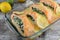 Keto Diet Baked Salmon Stuffed with Spinach and Cheese