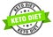 keto diet label. keto diet round band sign.