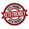 Keto friendly label or sticker