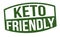 Keto friendly sign or stamp