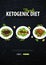 Ketogenic Diet banner, Healty Keto food. Low carbs ketogenic diet food. Vector Illustration.