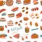 Ketogenic meals vector set